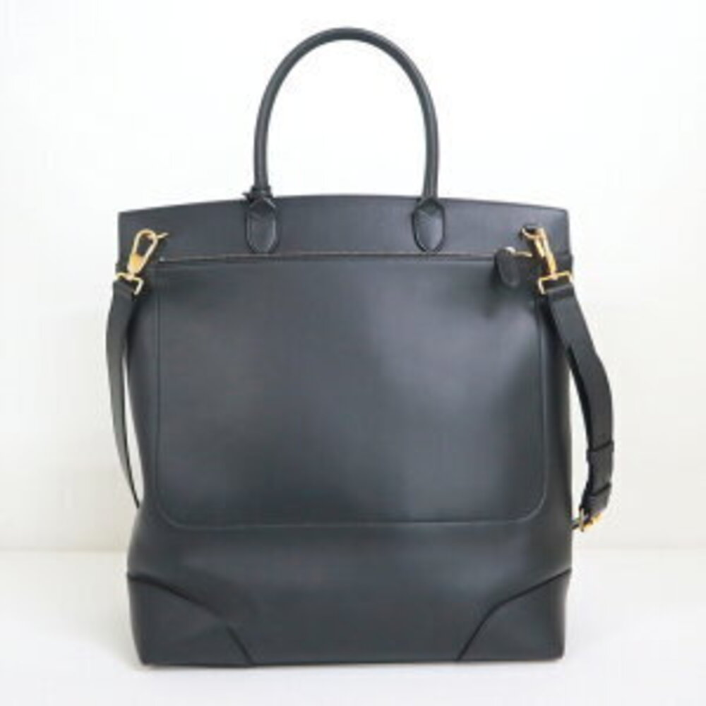 Burberry Shoulder Tote Bag Black Leather - Picture 2 of 8